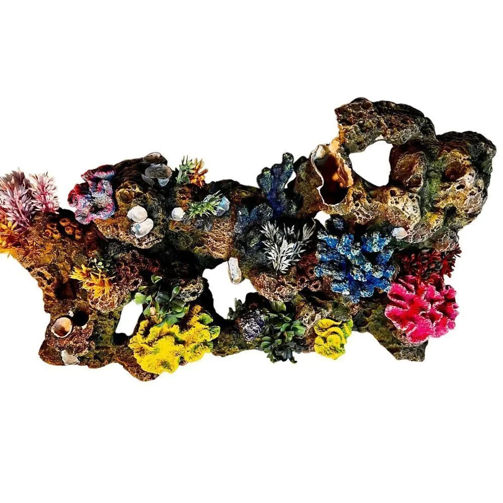 Top Fin Stone & Coral Aquarium Ornament Colorful Fish Tank Decor